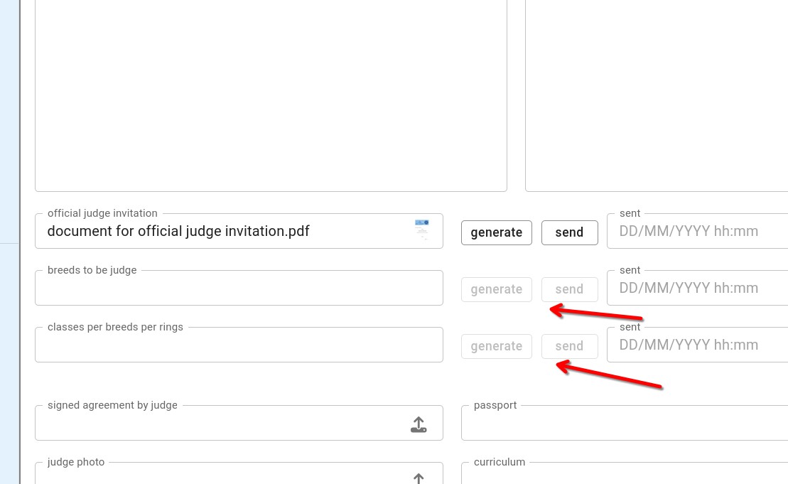 Finché le razze non sono assegnate, i documenti che dipendono da esse non si possono generare.